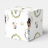 Waterverf Nautical Mermaid Bedankdoosjes (Achterkant)