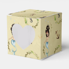 Waterverf Nautical Mermaid Bedankdoosjes