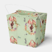 Waterverf Nautical Mermaid Party Bedankdoosjes (Achterkant)