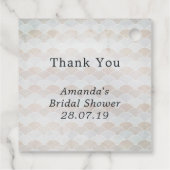 Waterverf Nautical Mermaid Party Bedankjes Labels (Achterkant)