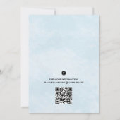 Waterverf Nautical Rehearal Dinner QR Code Kaart (Achterkant)