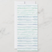 Waterverf Nautical Sail Yacht Wedding Menu Kaart (Achterkant)