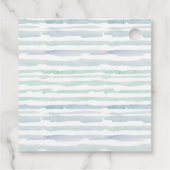 Waterverf Nautical Sailing Yacht Baby shower Bedankjes Labels (Achterkant)