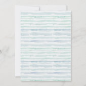 Waterverf Nautical Sailing Yacht Baby shower Kaart (Achterkant)