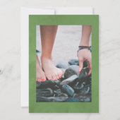 Waterverf Nautical Seaweed Celebration of Life Kaart (Achterkant)