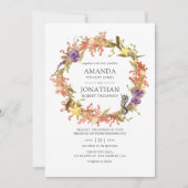 Waterverf Nautical Seaweed Wedding Kaart (Voorkant)