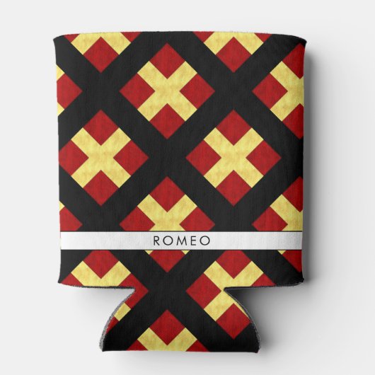 Waterverf Nautical Signal Maritime Vlag Blikjeskoeler (Achterkant)