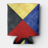 Waterverf Nautical Signal Maritime Vlag Blikjeskoeler (Voorkant)