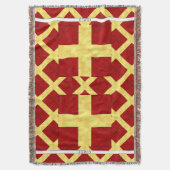 Waterverf Nautical Signal Maritime Vlag Deken (Voorkant Verticaal)