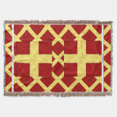 Waterverf Nautical Signal Maritime Vlag Deken (Voorkant)