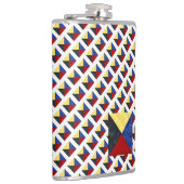 Waterverf Nautical Signal Maritime Vlag Heupfles (Rechts)