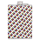 Waterverf Nautical Signal Maritime Vlag Heupfles (Achterkant)