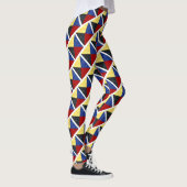 Waterverf Nautical Signal Maritime Vlag Leggings (Rechts)
