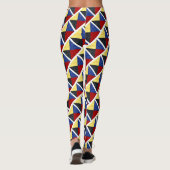 Waterverf Nautical Signal Maritime Vlag Leggings (Achterkant)
