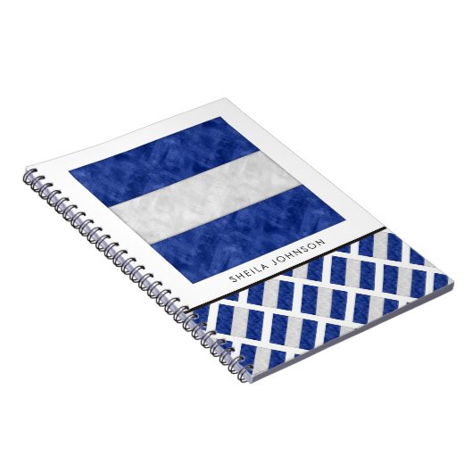 Waterverf Nautical Signal Maritime Vlag Notitieboek (Rechterzijde)