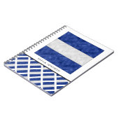 Waterverf Nautical Signal Maritime Vlag Notitieboek (Linkerzijde)