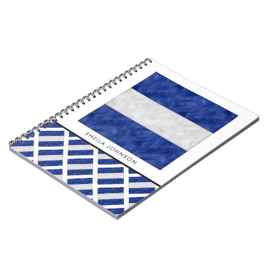 Waterverf Nautical Signal Maritime Vlag Notitieboek (Linkerzijde)