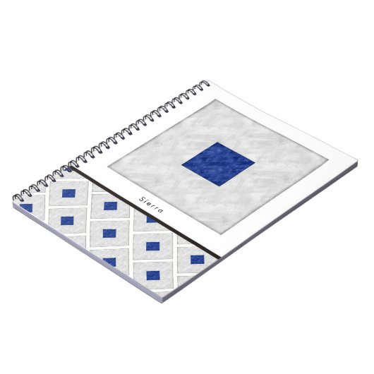 Waterverf Nautical Signal Maritime Vlag Notitieboek (Linkerzijde)