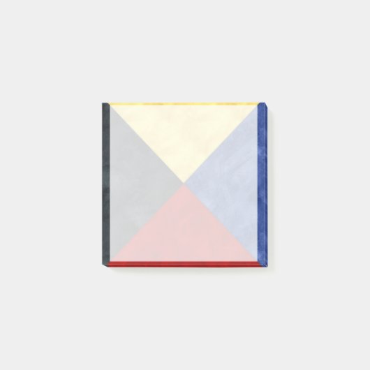 Waterverf Nautical Signal Maritime Vlag Post-it® Notes (Voorkant)