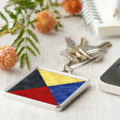 Waterverf Nautical Signal Maritime Vlag Sleutelhanger (Zijkant)