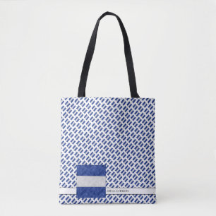 Waterverf Nautical Signal Maritime Vlag Tote Bag