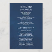 Waterverf Nautical Thormal Anchor Wedding Programmakaart (Achterkant)