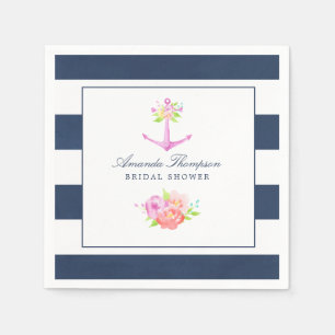 Waterverf Nautical Thormal Vrijgezellenfeest Servet