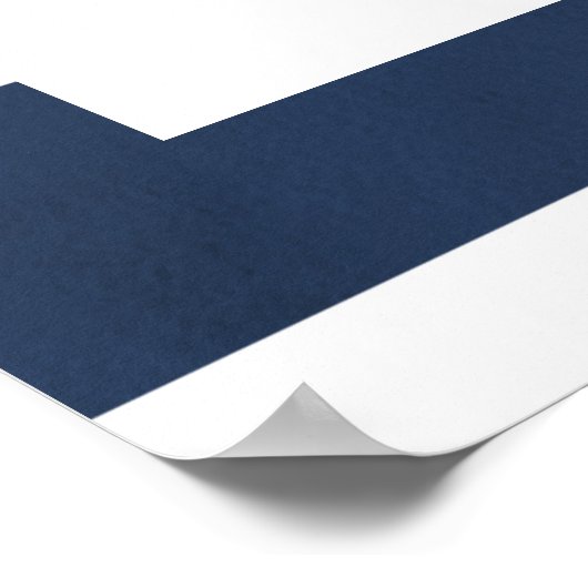 Waterverf Nautical Thormal Wedding Poster (Hoek)