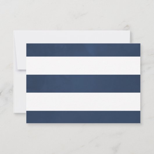 Waterverf Nautical Thormal Wedding RSVP (Achterkant)