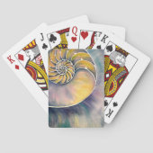 Waterverf Nautilus-speelkaarten Pokerkaarten (Achterkant)