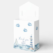 Waterverf Nautisch Baby shower Dank u Bedankdoosjes (Geopend)