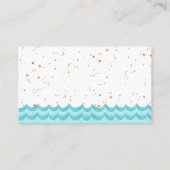 Waterverf Nautisch Baby shower Luier Raffle Informatiekaartje (Achterkant)