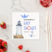 Waterverf nautisch - babyshower servet (Insitu)