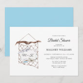 Waterverf Nautisch netto Vrijgezellenfeest Kaart (Voorkant / Achterkant)