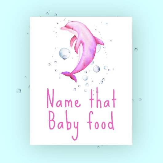 Waterverf nautisch - Noem dat baby food Poster
