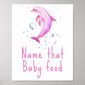 Waterverf nautisch - Noem dat baby food Poster (Voorkant)