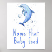 Waterverf nautisch - Noem dat baby food Poster (Voorkant)
