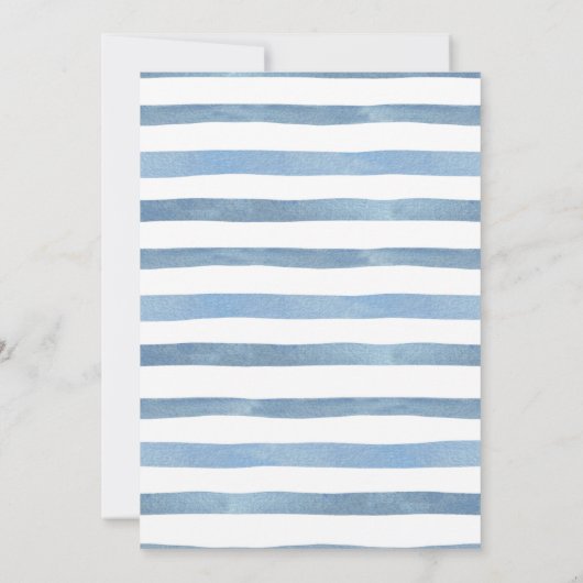 Waterverf Nautisch strand Housewarming Party Kaart (Achterkant)