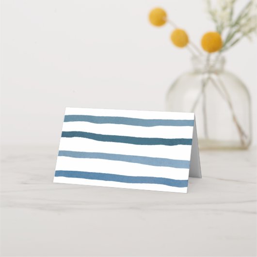 Waterverf Nautisch Vrijgezellenfeest of bruiloft Plaatskaartje (Achterkant)