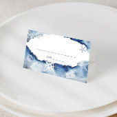 Waterverf Nautisch Vrijgezellenfeest of bruiloft Plaatskaartje