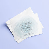 Waterverf nautische anker opslaan de datum post Ka Aankondigingskaart