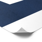 Waterverf nautische bruiloft unplugged ceremonie poster (Hoek)