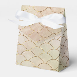 Waterverf nautische faux Folie zeemeermin schalen Bedankdoosjes