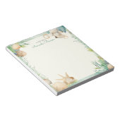 Waterverf Nautische Tropische Maritieme Natuur Notitieblok (Schuin)