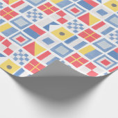 Waterverf Nautische Vlaggen Maritieme Zeildouche Cadeaupapier (Hoek)