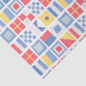 Waterverf Nautische Vlaggen Maritieme Zeildouche Tissuepapier (Detail)