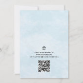 Waterverf Nautische Vrijgezellenfeest Zee QR-code Kaart (Achterkant)