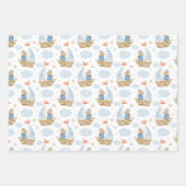 Waterverf nautische zeilboot Beer Inpakpapier Vel (Voorkant)