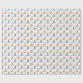 Waterverf Nautische zeilboot Sailor Beer Cadeaupapier (Vlak)