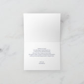 Waterverf Navy Boho Floral Bedankt kaart (Binnen)